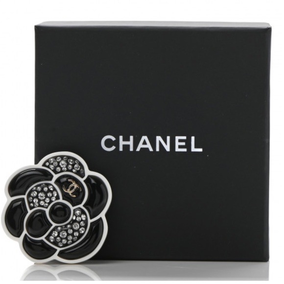 CHANEL TIMELESS ENAMEL CC CAMELLIA BROOCH - Picture 6 of 14